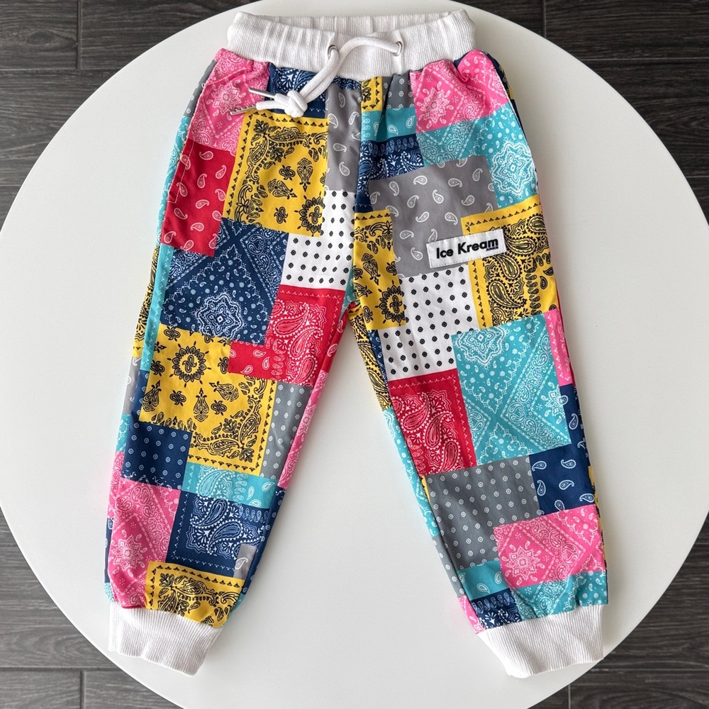 Ice Kream Junkie Patchwork Joggers 2T